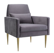 Load image into Gallery viewer, Danner Grey Velvet Chair