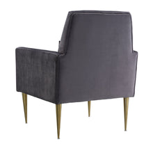 Load image into Gallery viewer, Danner Grey Velvet Chair