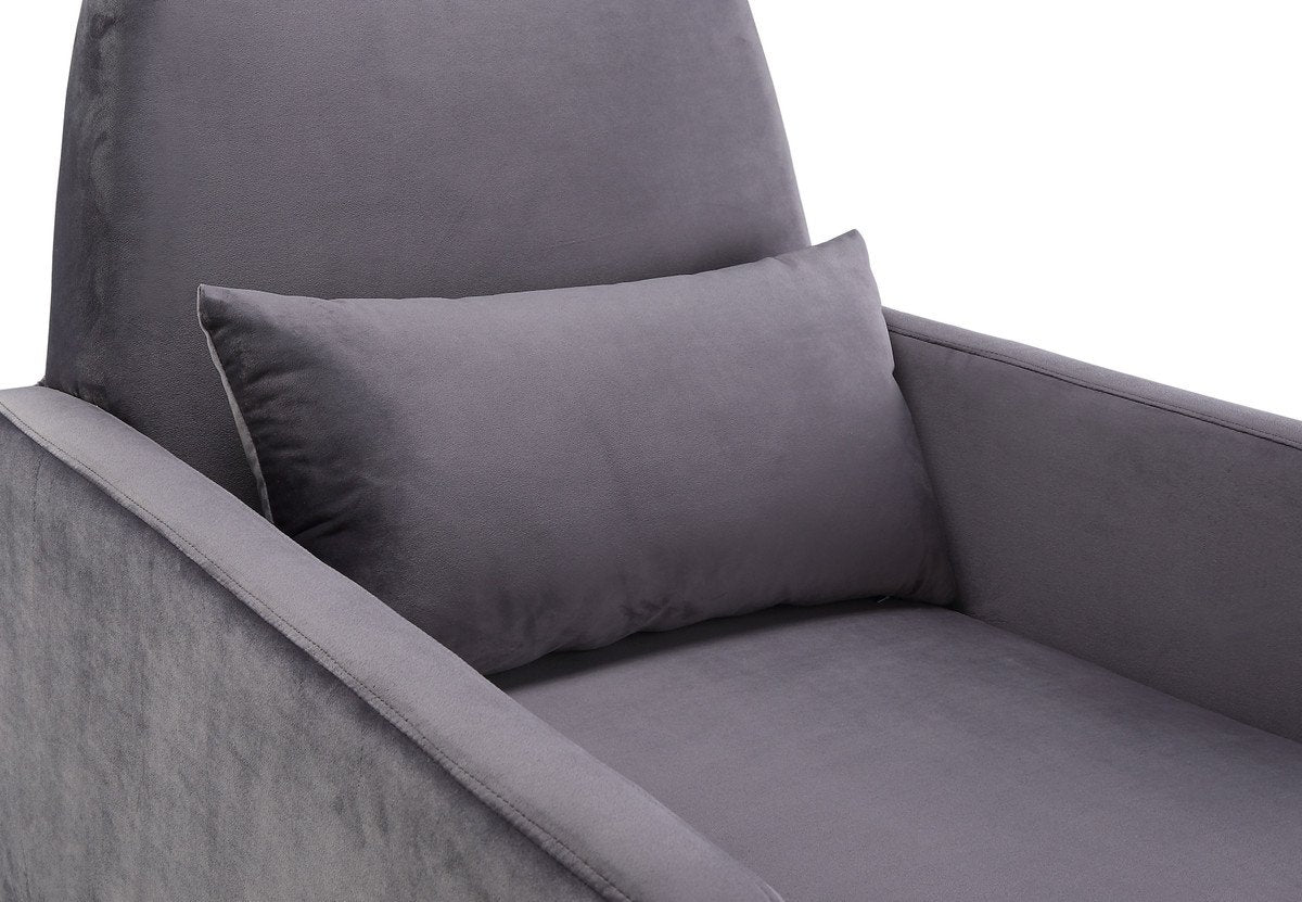 Danner Grey Velvet Chair