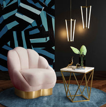 Load image into Gallery viewer, Bloom Blush Velvet Chair