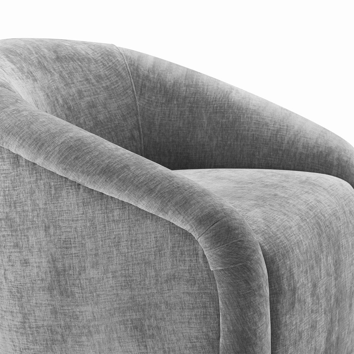 Boboli Chenille Chair + Ottoman Set