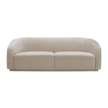 Load image into Gallery viewer, YARA PLEATED VELVET SOFA