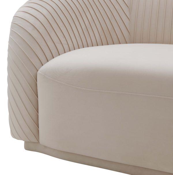 YARA PLEATED VELVET SOFA