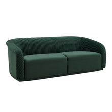 Load image into Gallery viewer, YARA PLEATED VELVET SOFA