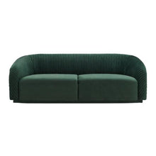 Load image into Gallery viewer, YARA PLEATED VELVET SOFA