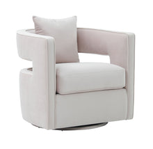Load image into Gallery viewer, Kennedy Blush Velvet Swivel Chair