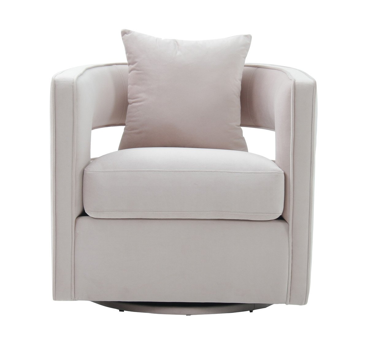 Kennedy Blush Velvet Swivel Chair