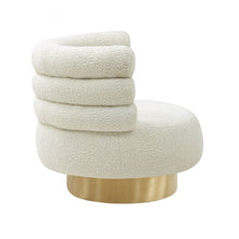 Load image into Gallery viewer, Naomi Faux Shearling Swivel Chair