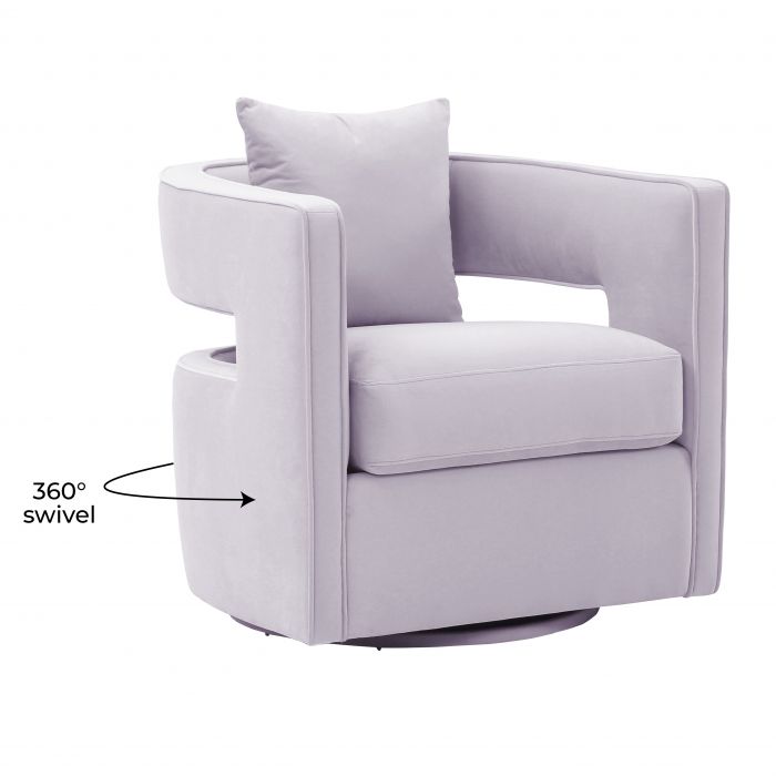 Kennedy Lavender Swivel Chair