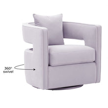 Load image into Gallery viewer, Kennedy Lavender Swivel Chair