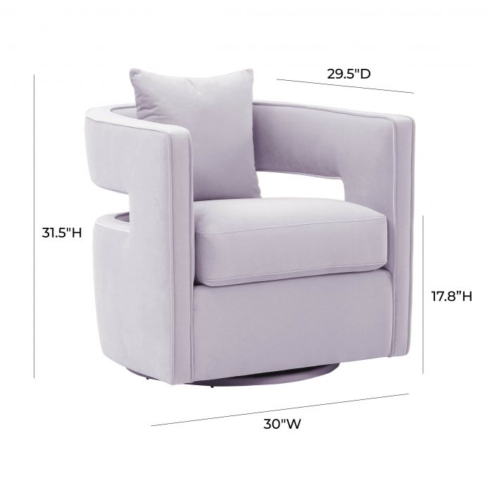 Kennedy Lavender Swivel Chair