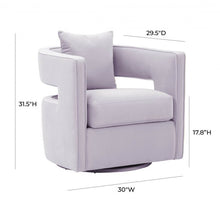 Load image into Gallery viewer, Kennedy Lavender Swivel Chair