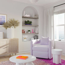 Load image into Gallery viewer, Kennedy Lavender Swivel Chair