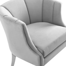 Load image into Gallery viewer, Turin Grey Velvet Chair