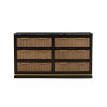 Load image into Gallery viewer, Brooke Espresso Walnut 6 Drawer Dresser