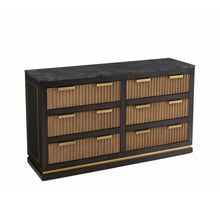 Load image into Gallery viewer, Brooke Espresso Walnut 6 Drawer Dresser