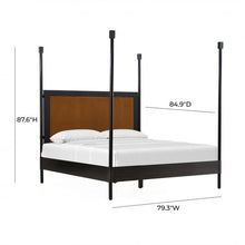 Load image into Gallery viewer, Ava Four-Poster Bed in King