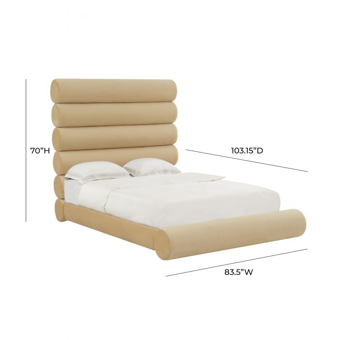 Durwin Velvet Bed King