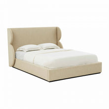 Load image into Gallery viewer, Jibriyah Beige Tweed Bed in King