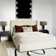 Load image into Gallery viewer, Jibriyah Beige Tweed Bed in King
