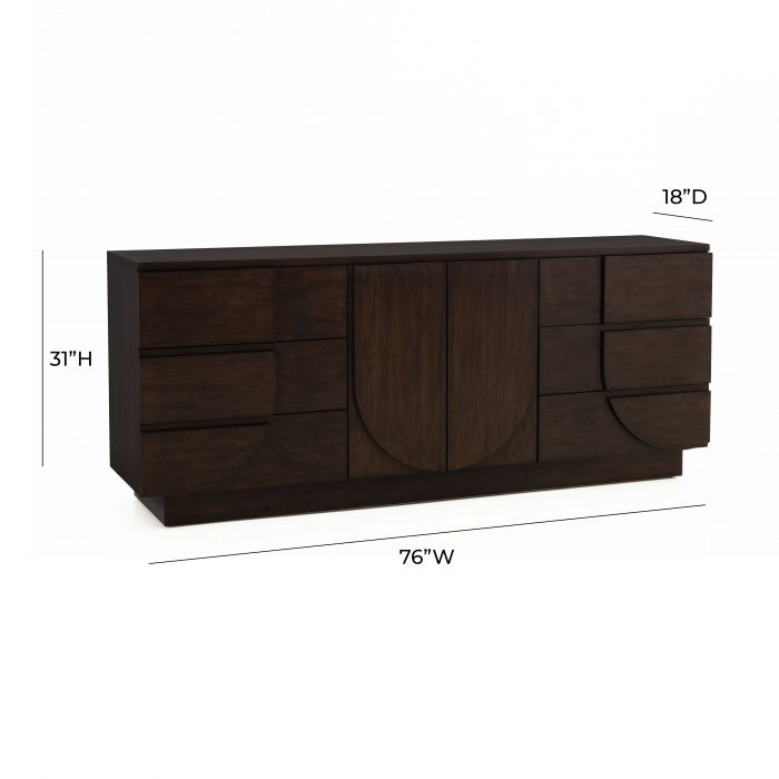 Simone Chocolate Brown Credenza