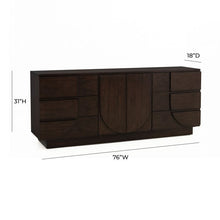 Load image into Gallery viewer, Simone Chocolate Brown Credenza