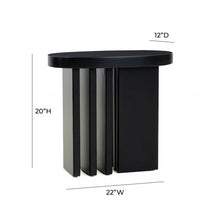Load image into Gallery viewer, Etta Black Side Table