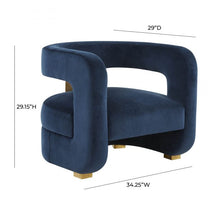 Load image into Gallery viewer, Ayanna Velvet Accent Chair