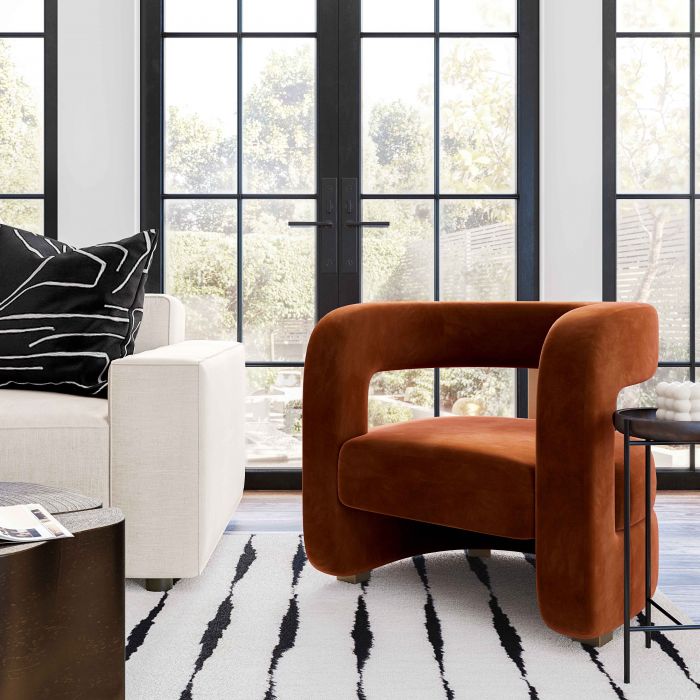 Ayanna Velvet Accent Chair