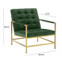 Load image into Gallery viewer, Van Velvet Leather Accent Chair