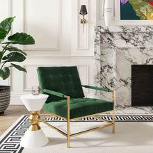 Load image into Gallery viewer, Van Velvet Leather Accent Chair