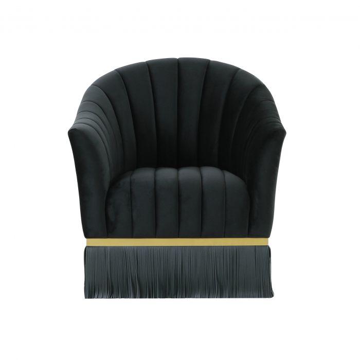 Enid Velvet Swivel Chair