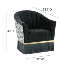 Load image into Gallery viewer, Enid Velvet Swivel Chair