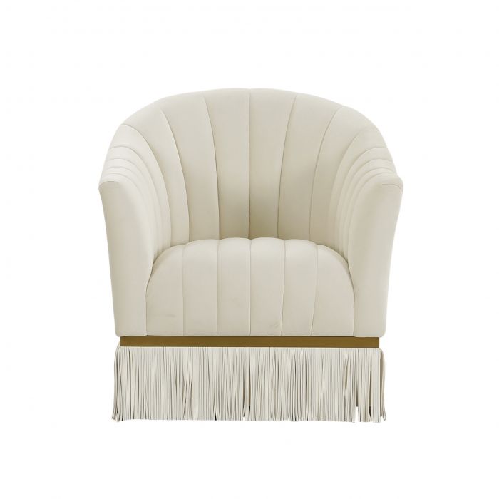 Enid Velvet Swivel Chair