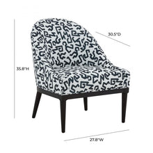 Load image into Gallery viewer, Crystal Velvet Patterned Accent Chair