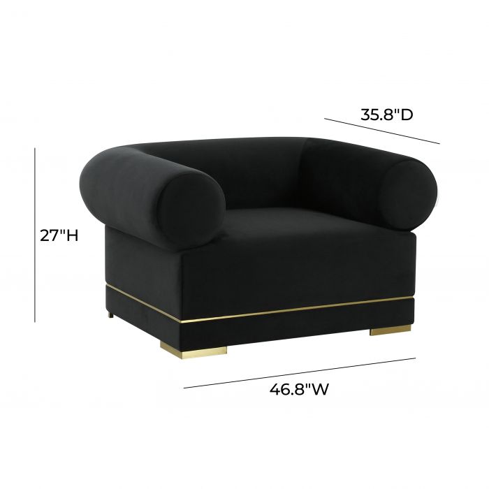 Riccardo Velvet Accent Chair