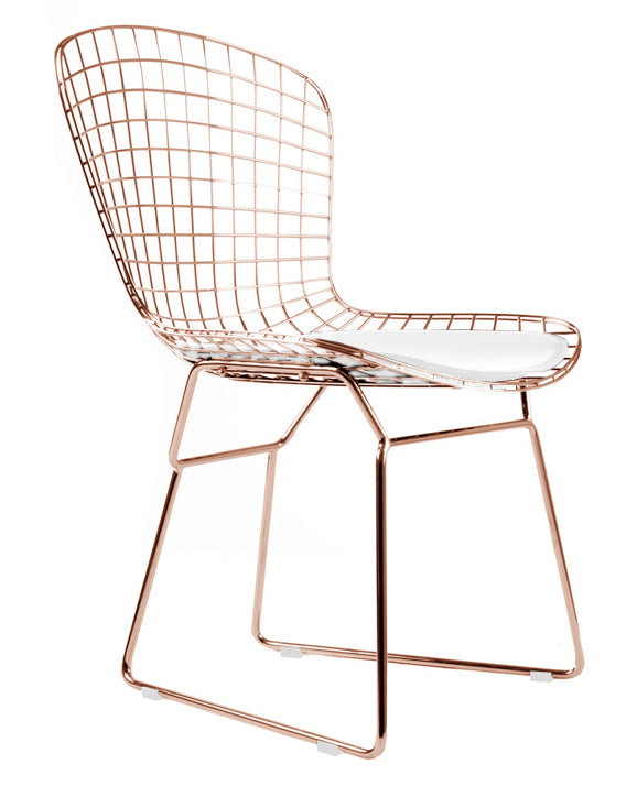 Bertoia Side Chair In Rose Gold Finish