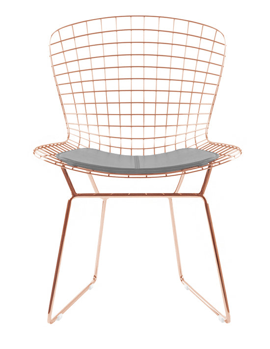 Bertoia Side Chair In Rose Gold Finish