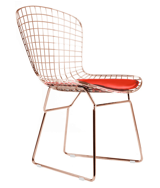 Bertoia Side Chair In Rose Gold Finish