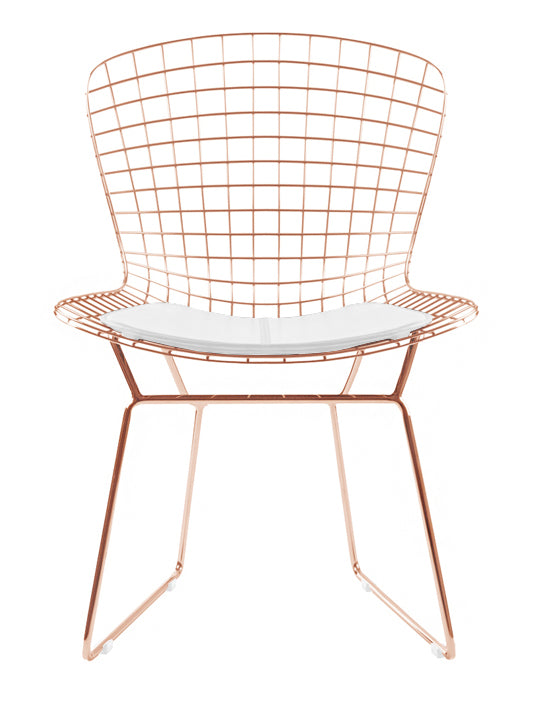 Bertoia Side Chair In Rose Gold Finish