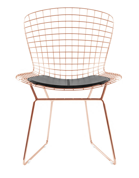 Bertoia Side Chair In Rose Gold Finish