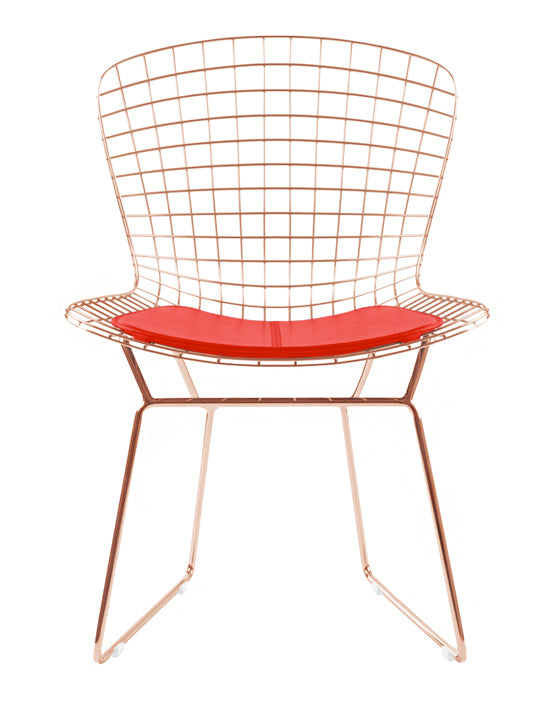 Bertoia Side Chair In Rose Gold Finish