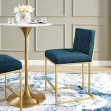 Load image into Gallery viewer, Giselle Gold Counter Stool