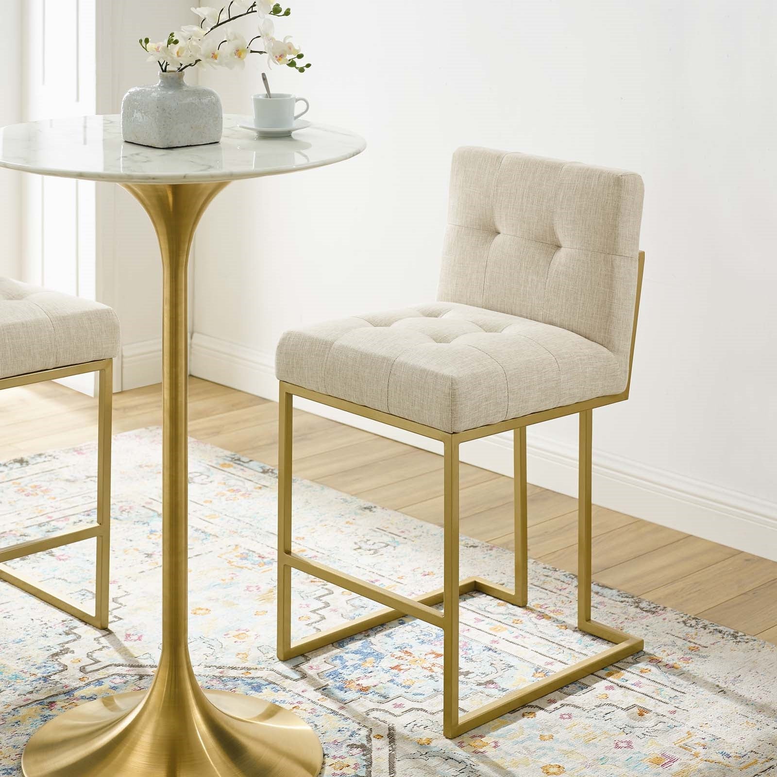 Giselle Gold Counter Stool