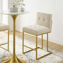 Load image into Gallery viewer, Giselle Gold Counter Stool