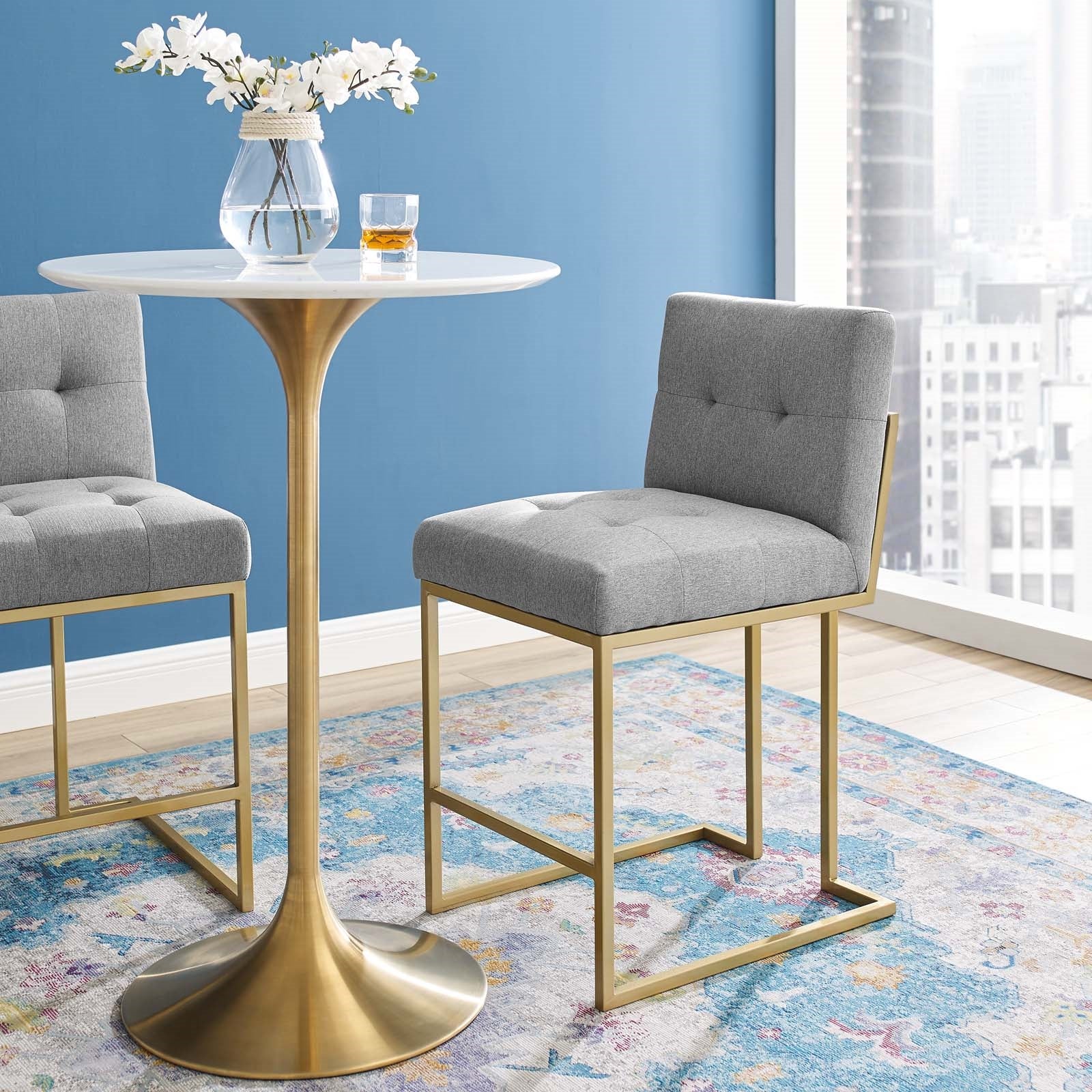 Giselle Gold Counter Stool