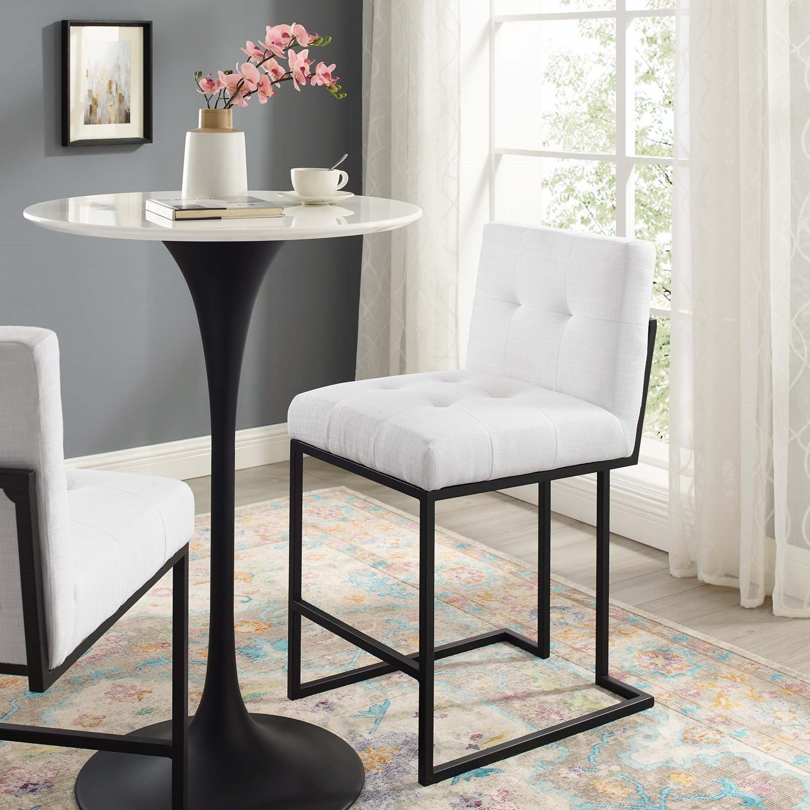 Giselle Black Counter Stool