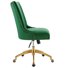 Load image into Gallery viewer, Empower Channel Tufted Performance Velvet Office Chair in Gold