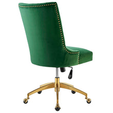 Load image into Gallery viewer, Empower Channel Tufted Performance Velvet Office Chair in Gold