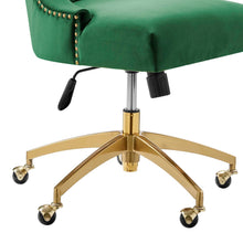 Load image into Gallery viewer, Empower Channel Tufted Performance Velvet Office Chair in Gold